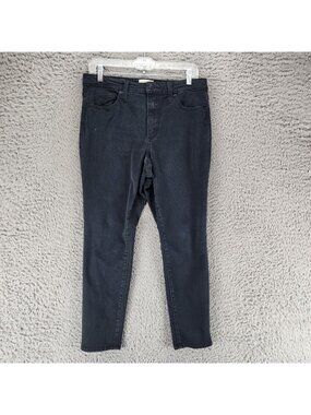 Universal Thread Jeans Womens 30 Petite Black Stretch Denim High Rise Skinny